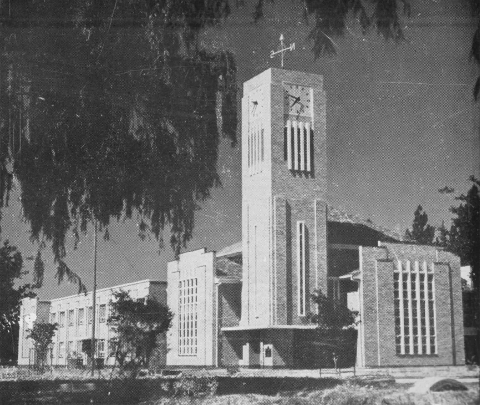 Die gebou en die kerk Potchefstroom-Noord, 1959.